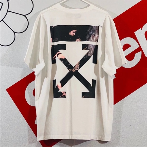 Off-White | Shirts | Offwhite X Louvre Museum White Xl Arrows Tshirt |  Poshmark